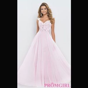 Gorgeous pink blush prom dress